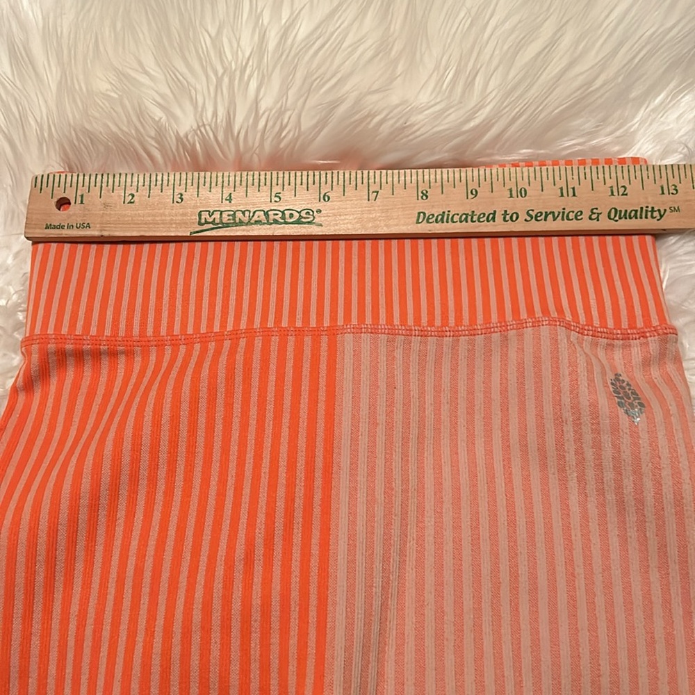 FP Movement by Free People Papaya Stripe Mixing Bike Shorts - Picture 7 of 9